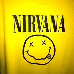 Nirvana Tshirt and earrings